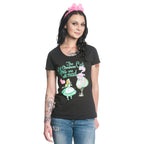 Produktbild Alice im Wunderland - All Mad T-Shirt Damen schwarz