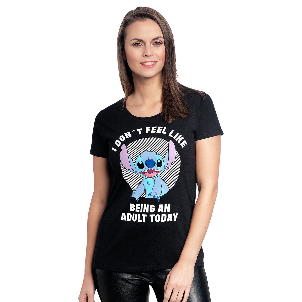 Image produit Lilo & Stitch - T-shirt Femme No Adult noir