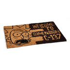 Image produit Rick et Morty - Paillasson Dimension C-137