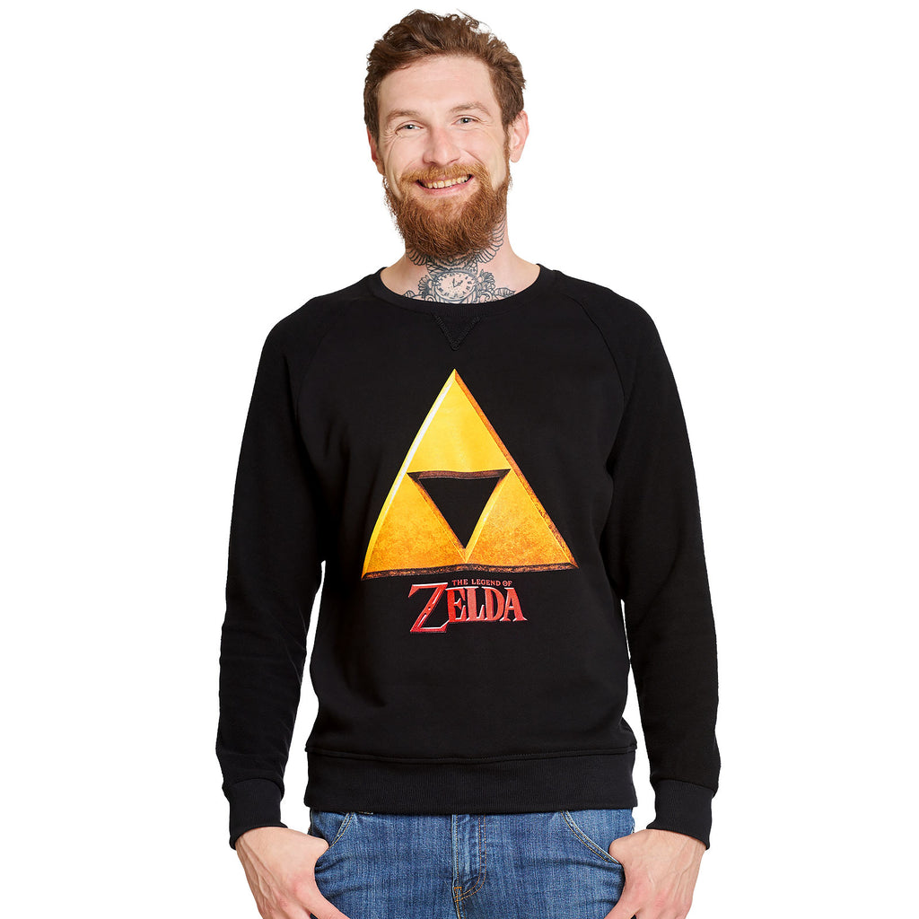 Image produit Zelda - Sweat Hyrule Logo Triforce noir