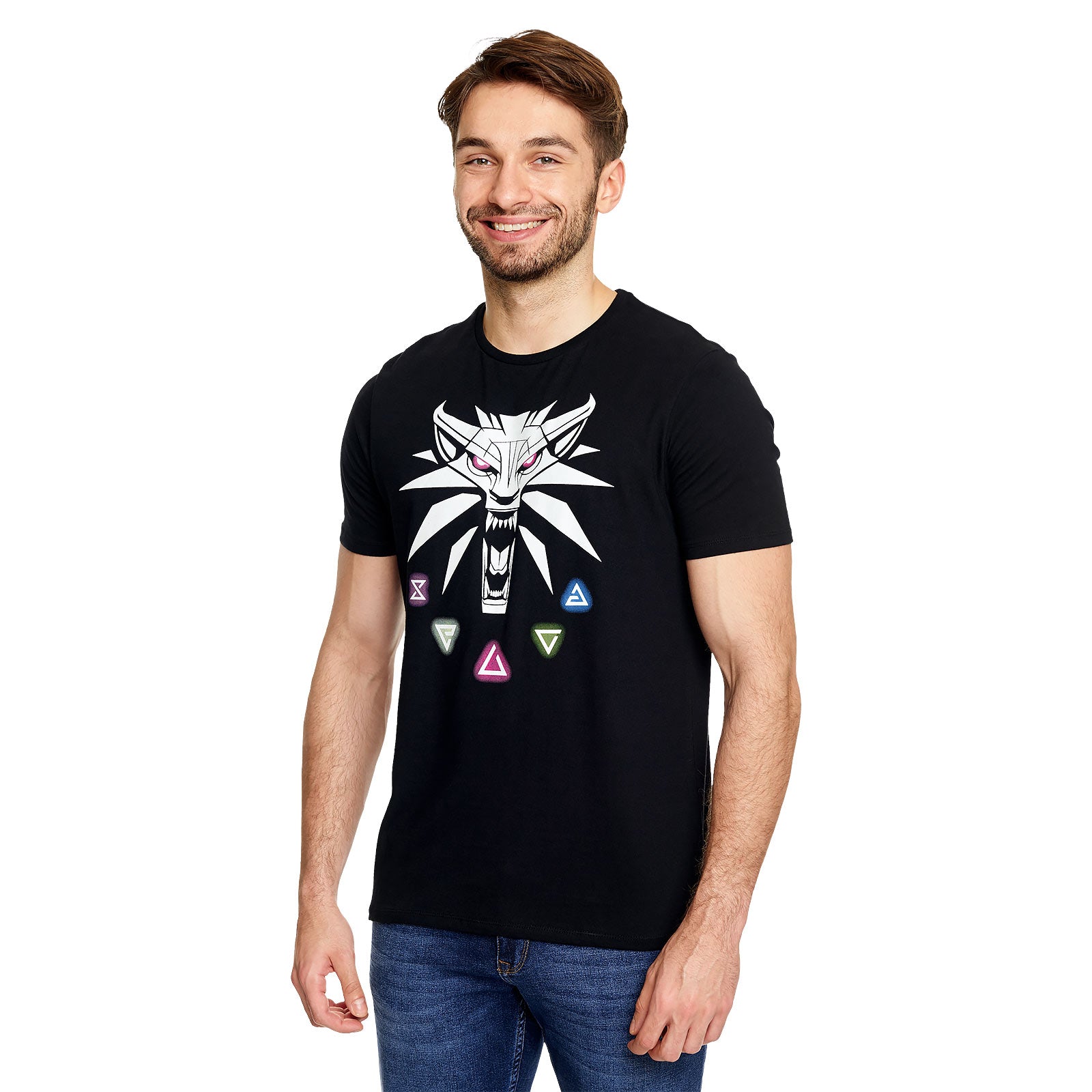 Produktbild Witcher - Hexer Zeichen T-Shirt schwarz