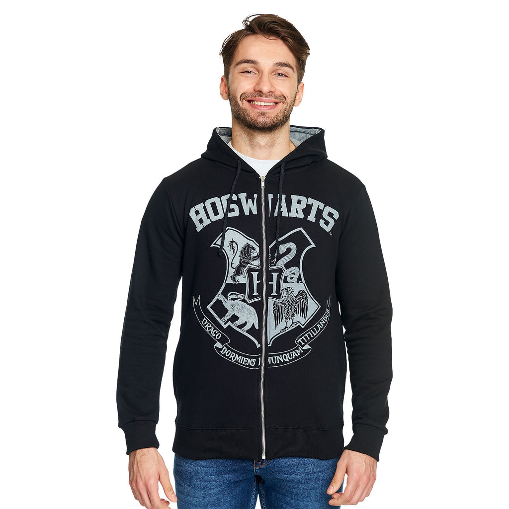 Image produit Harry Potter - Sweat à capuche noir avec blason de Poudlard