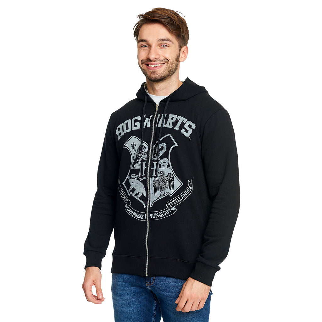 Image produit Harry Potter - Sweat à capuche noir avec blason de Poudlard