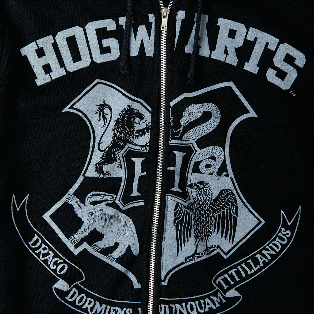 Image produit Harry Potter - Sweat à capuche noir avec blason de Poudlard