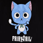 Productafbeelding Fairy Tail - Happy Dames T-Shirt Zwart