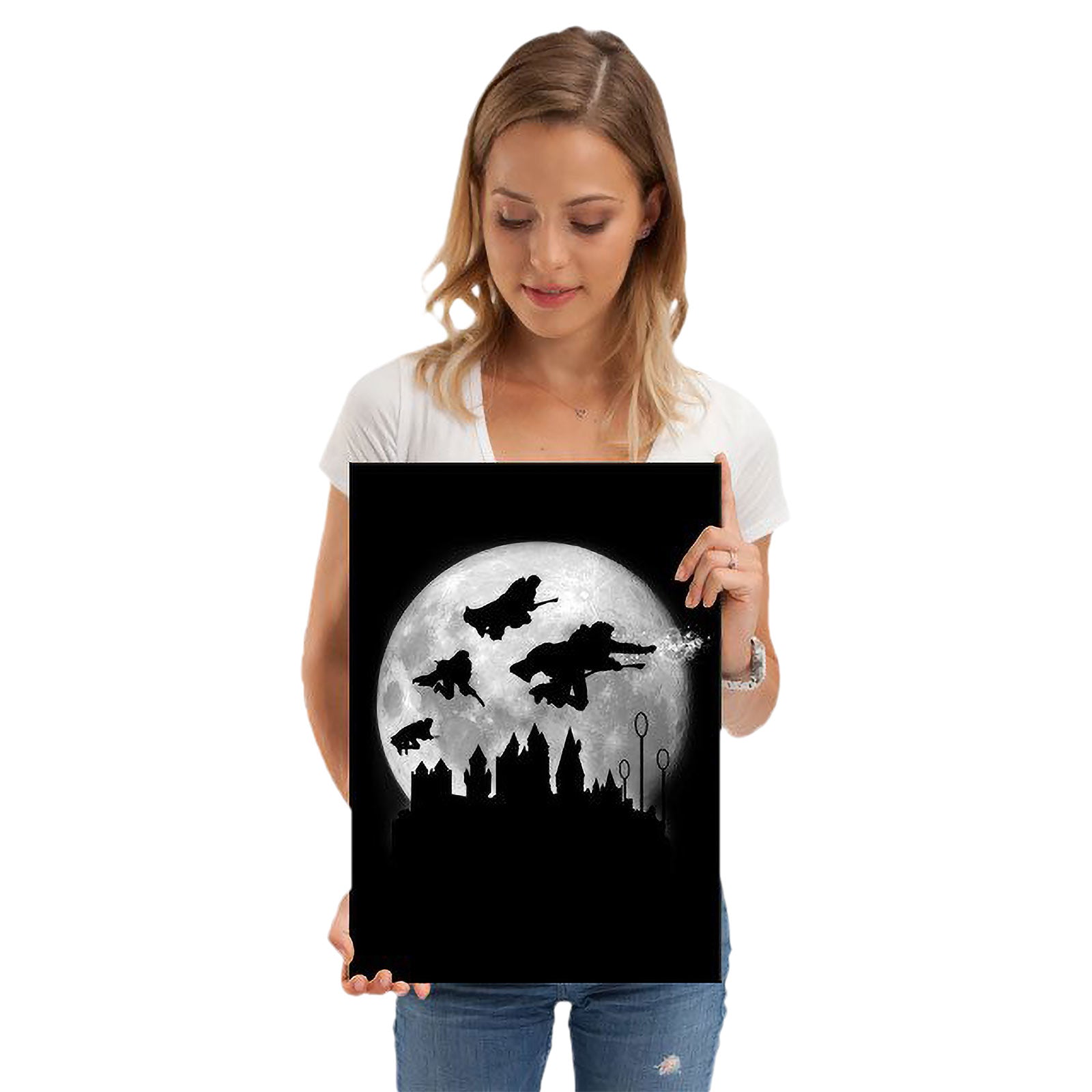 Image produit Poster métallique Magic Flight at Night pour les fans de Harry Potter