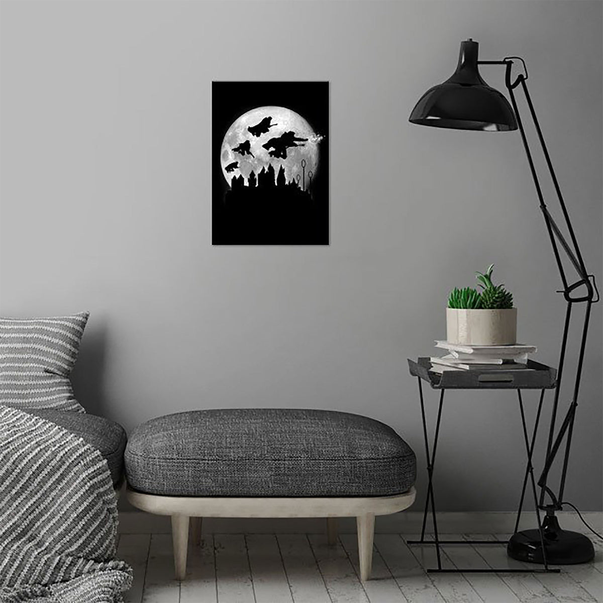 Image produit Poster métallique Magic Flight at Night pour les fans de Harry Potter