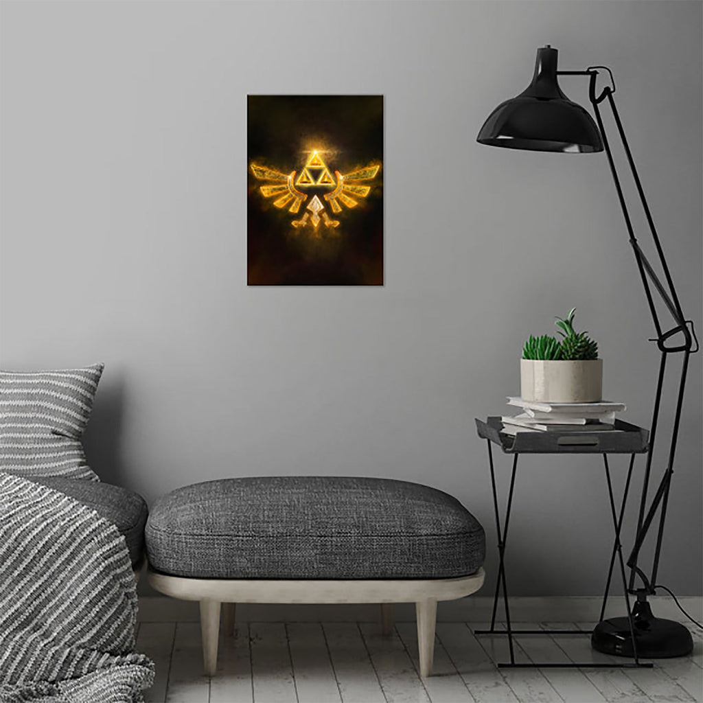 Produktbild Hyrule Logo Metall Poster für Zelda Fans