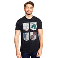Productafbeelding Attack on Titan - Military Divisions Shields T-Shirt