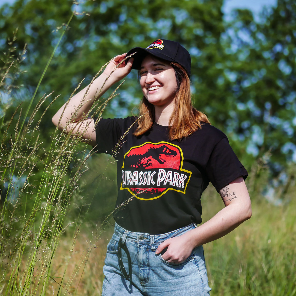 Image produit Jurassic Park - Casquette de baseball avec logo du film noir