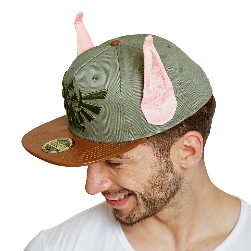 Image produit Zelda - Casquette Snapback avec logo Hyrule et oreilles de Link