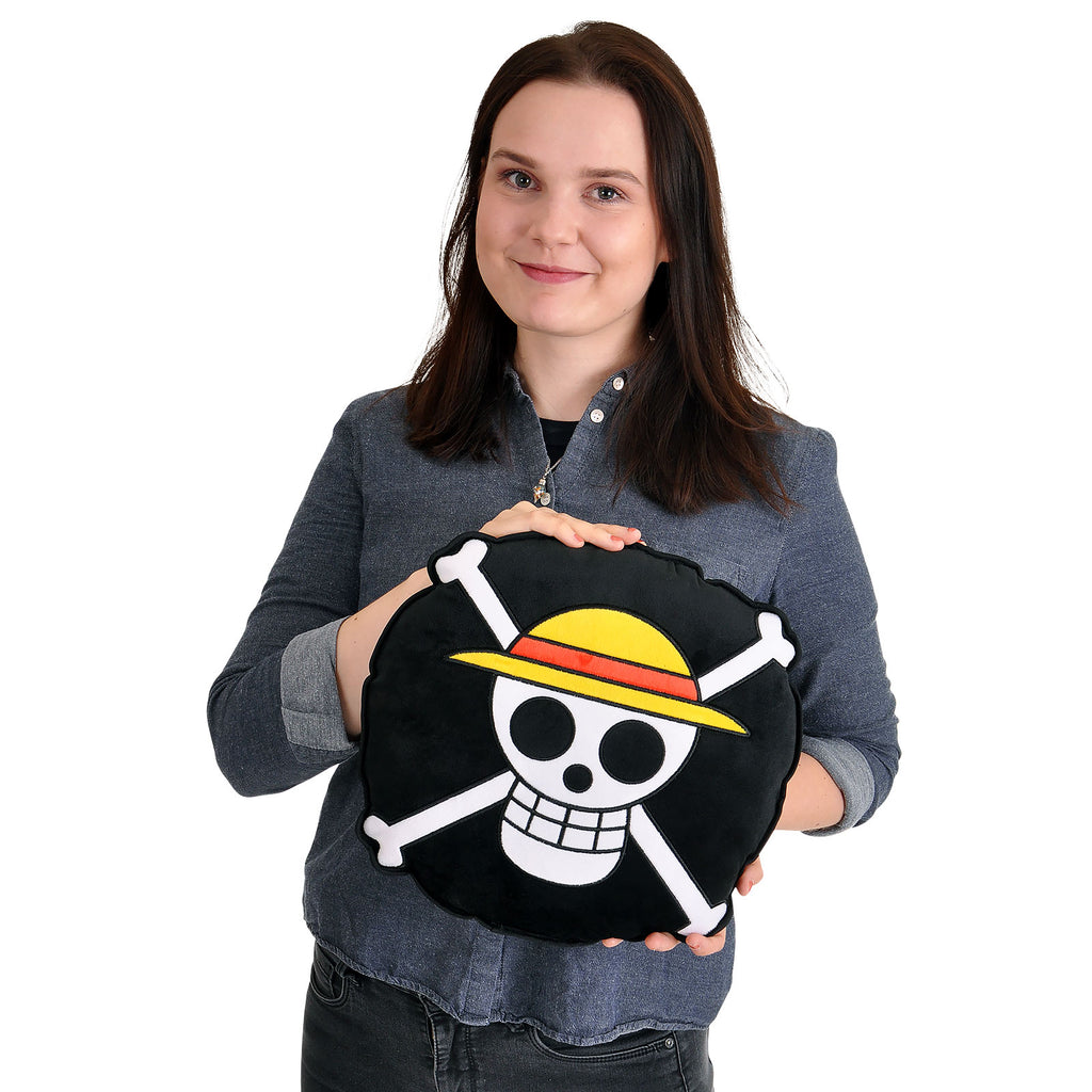 Image produit One Piece - Coussin Logo Crâne de l'Équipage au Chapeau de Paille