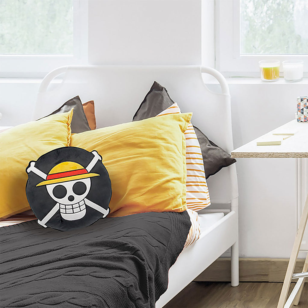Image produit One Piece - Coussin Logo Crâne de l'Équipage au Chapeau de Paille
