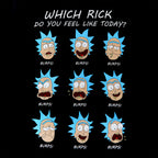 Image produit Rick et Morty - T-shirt Emotions de Rick noir