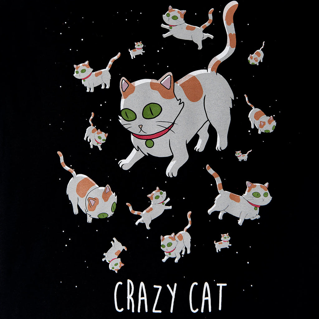 Image produit Rick et Morty - T-shirt Crazy Cat pour femmes noir