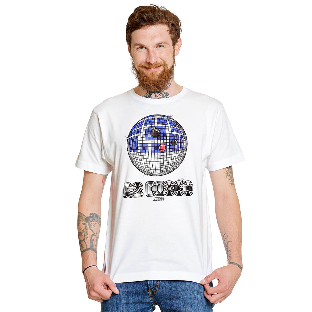 Productafbeelding Droid Disco T-Shirt voor Star Wars fans wit