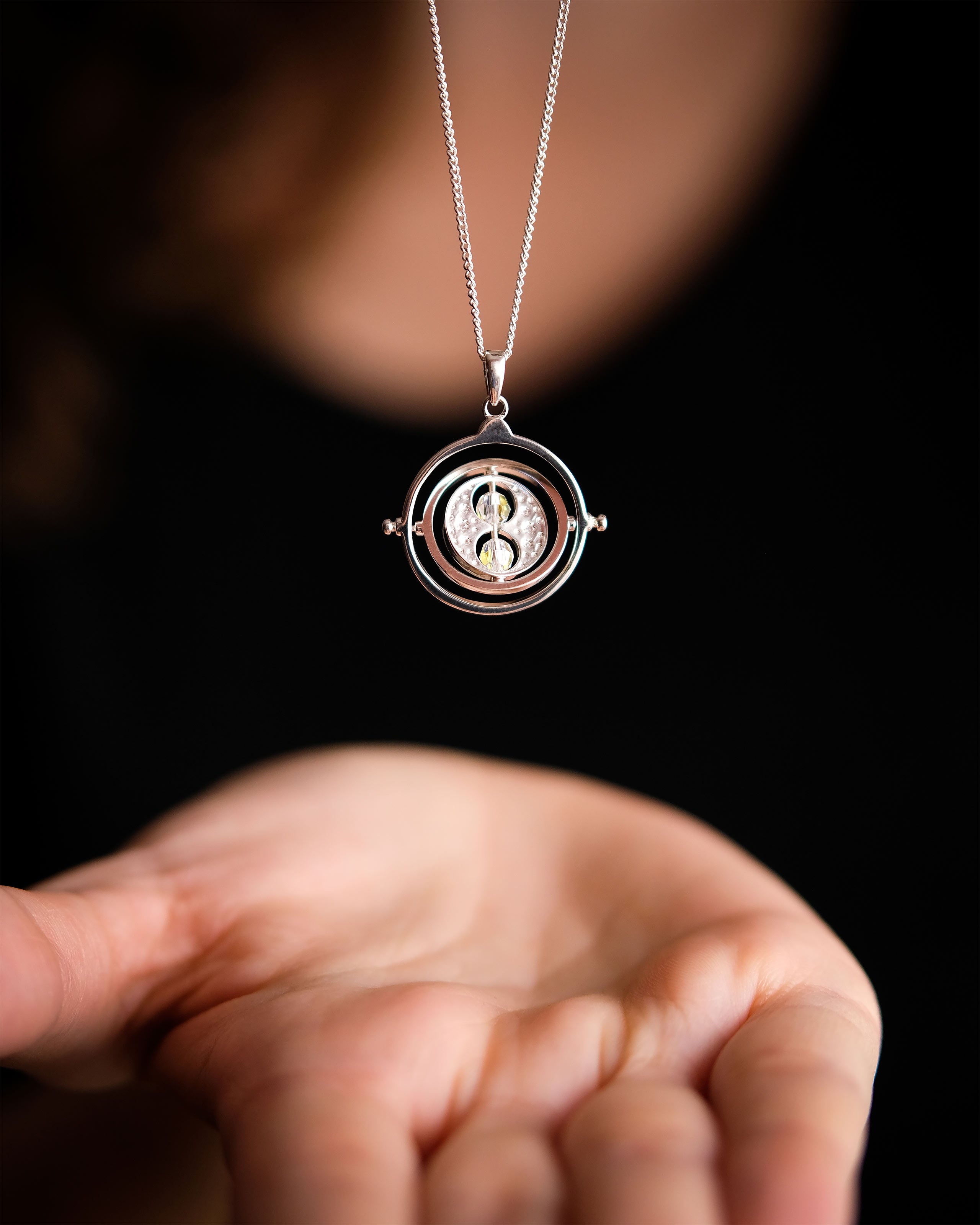 Productafbeelding Harry Potter - Tijdverdrijver Ketting met Kristallen Zilver