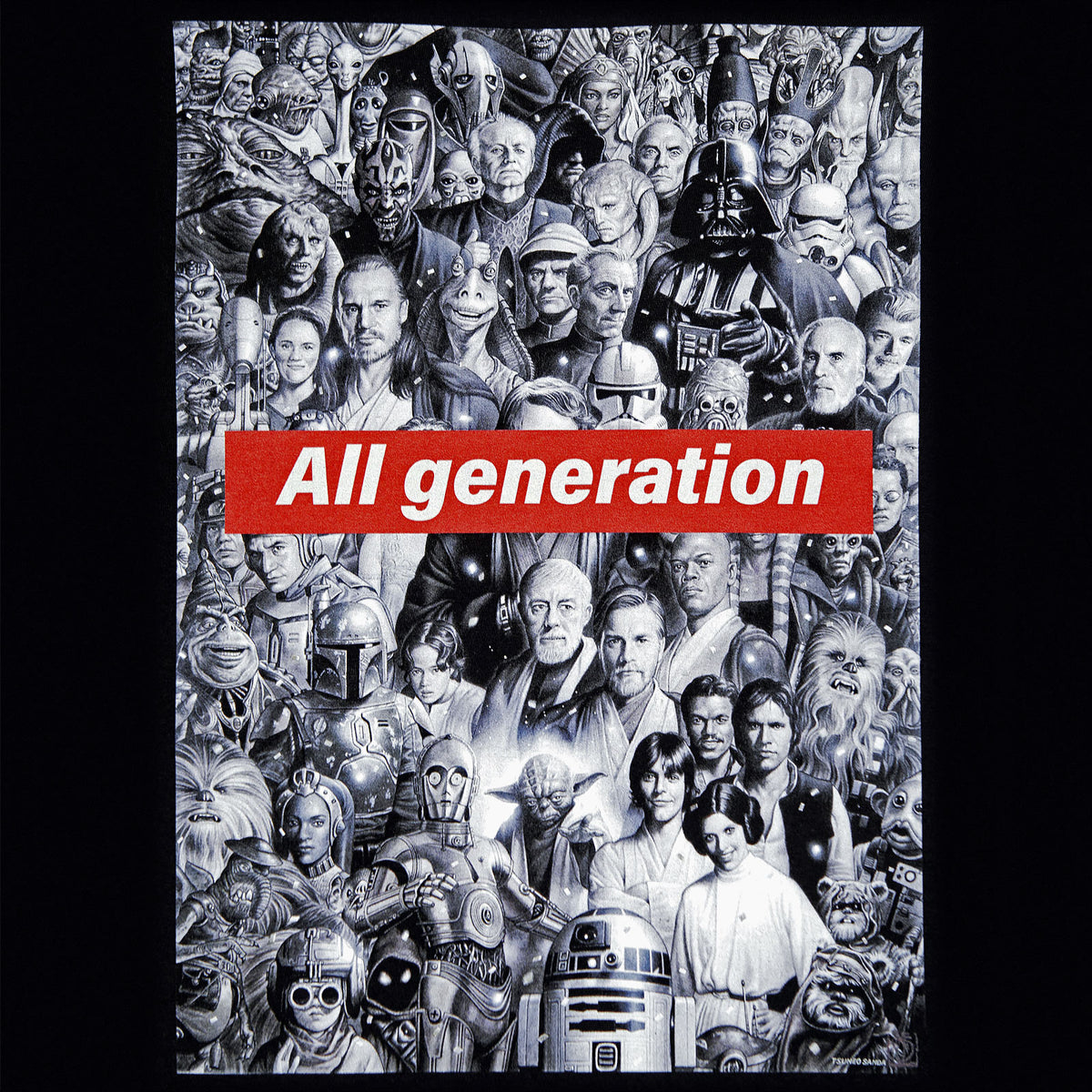 Productafbeelding Star Wars - All Generation T-Shirt zwart
