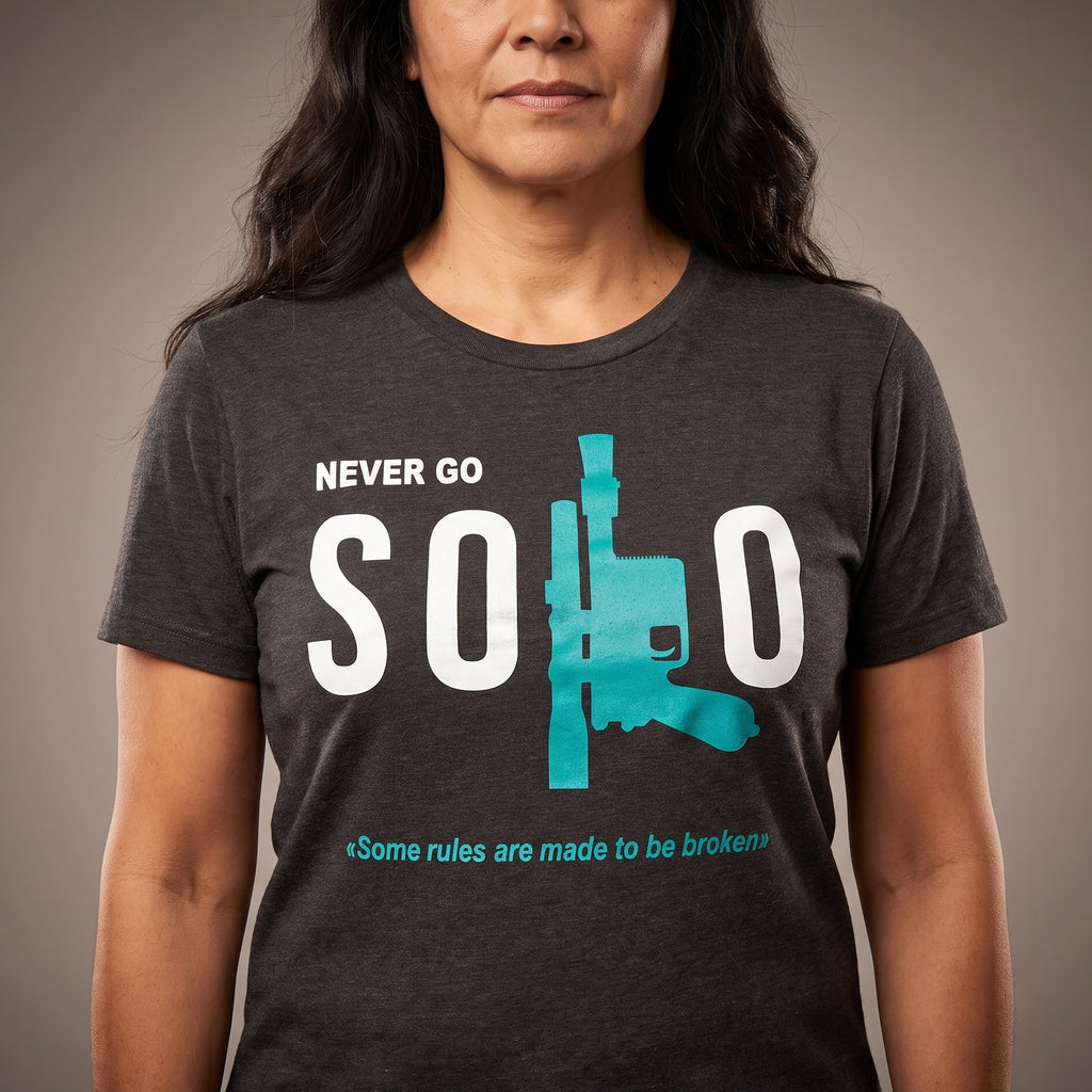 Produktbild Star Wars - Never Go Solo T-Shirt grau