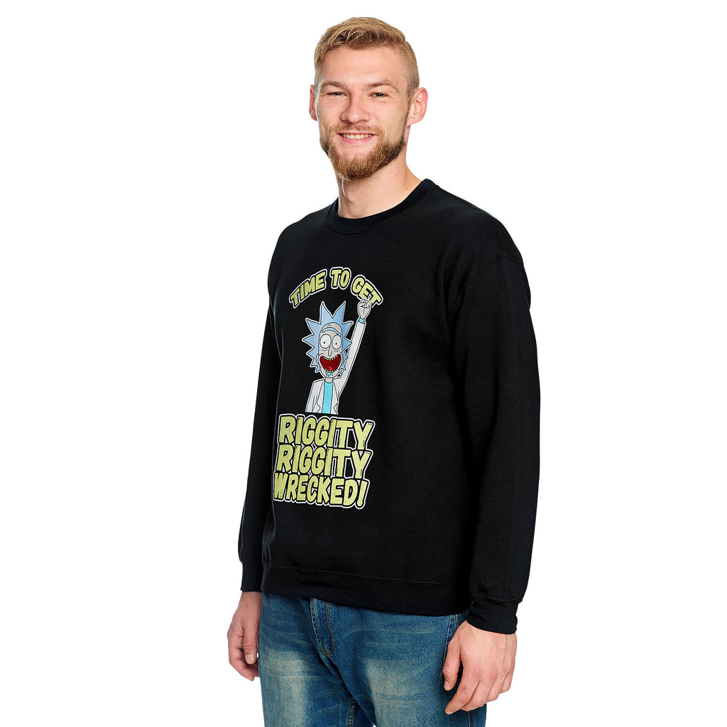 Image produit Rick et Morty - Pull Riggity Wrecked noir