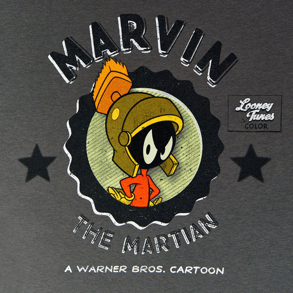Image produit Looney Tunes - T-shirt Marvin le Martien gris