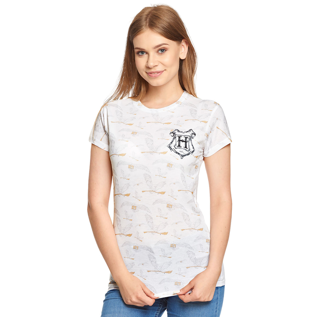 Produktbild Harry Potter - Hedwig T-Shirt Damen weiß