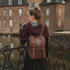 Image produit Harry Potter - Sac à dos marron avec blason de Poudlard