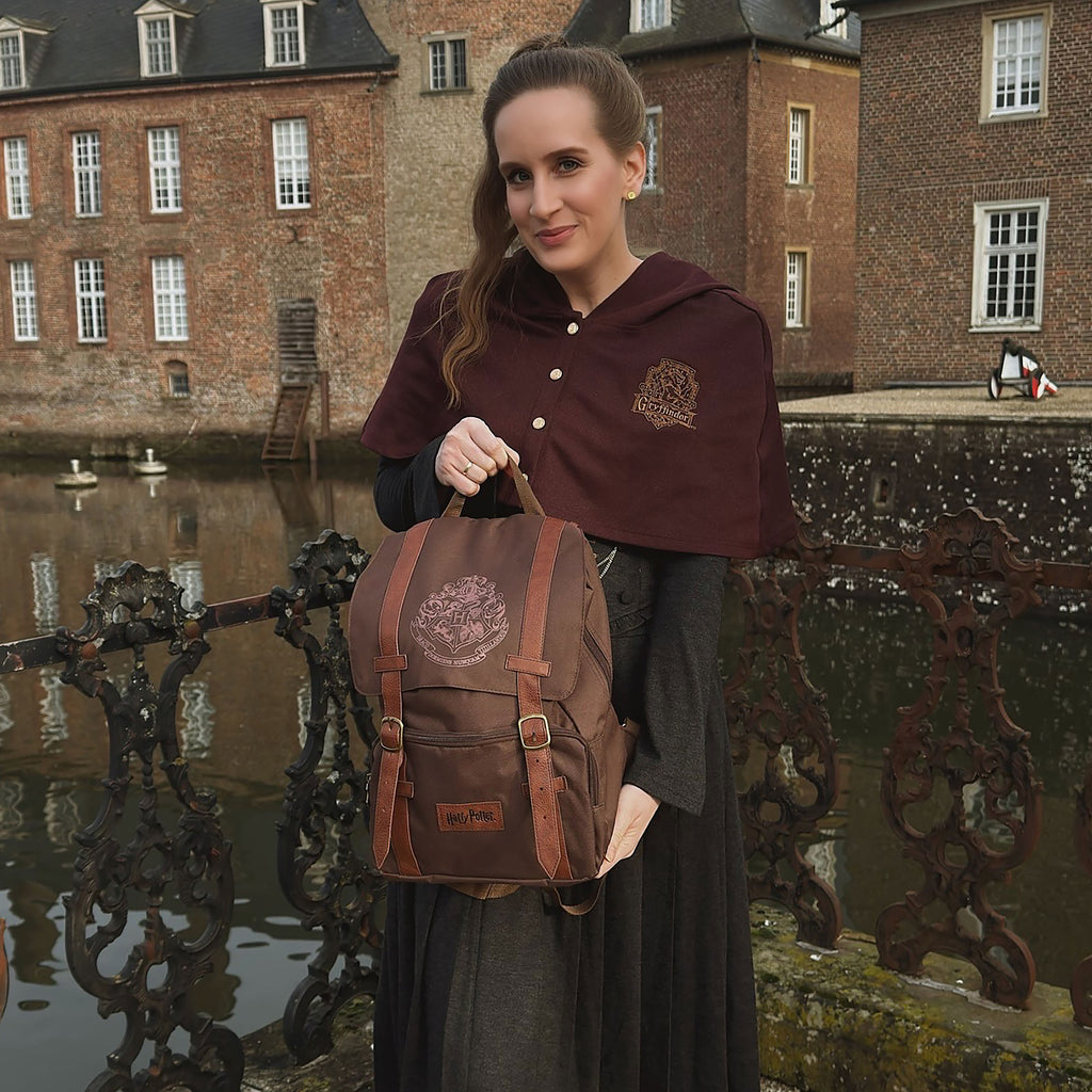Image produit Harry Potter - Sac à dos marron avec blason de Poudlard
