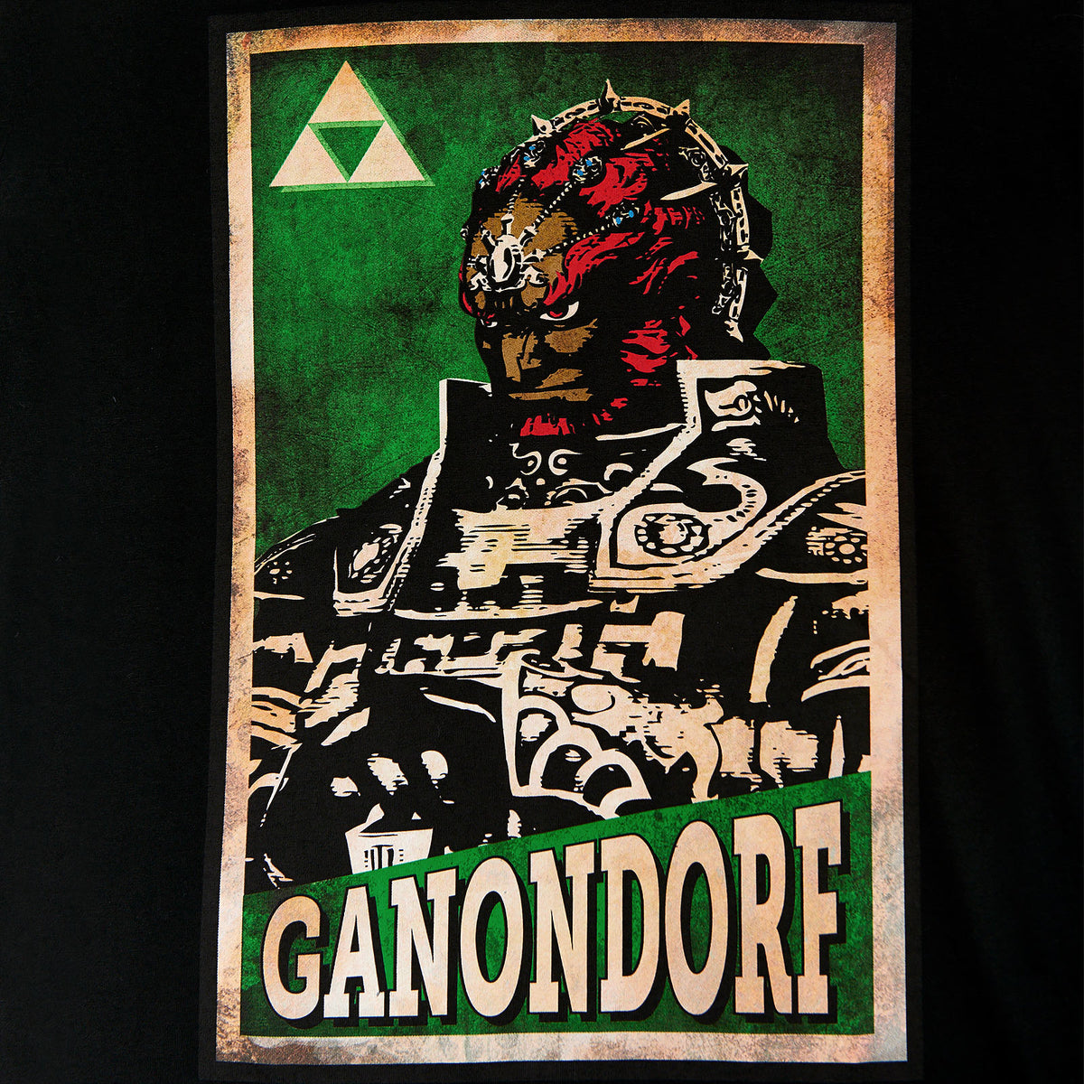Produktbild Zelda - Ganondorf Propaganda Poster T-Shirt schwarz