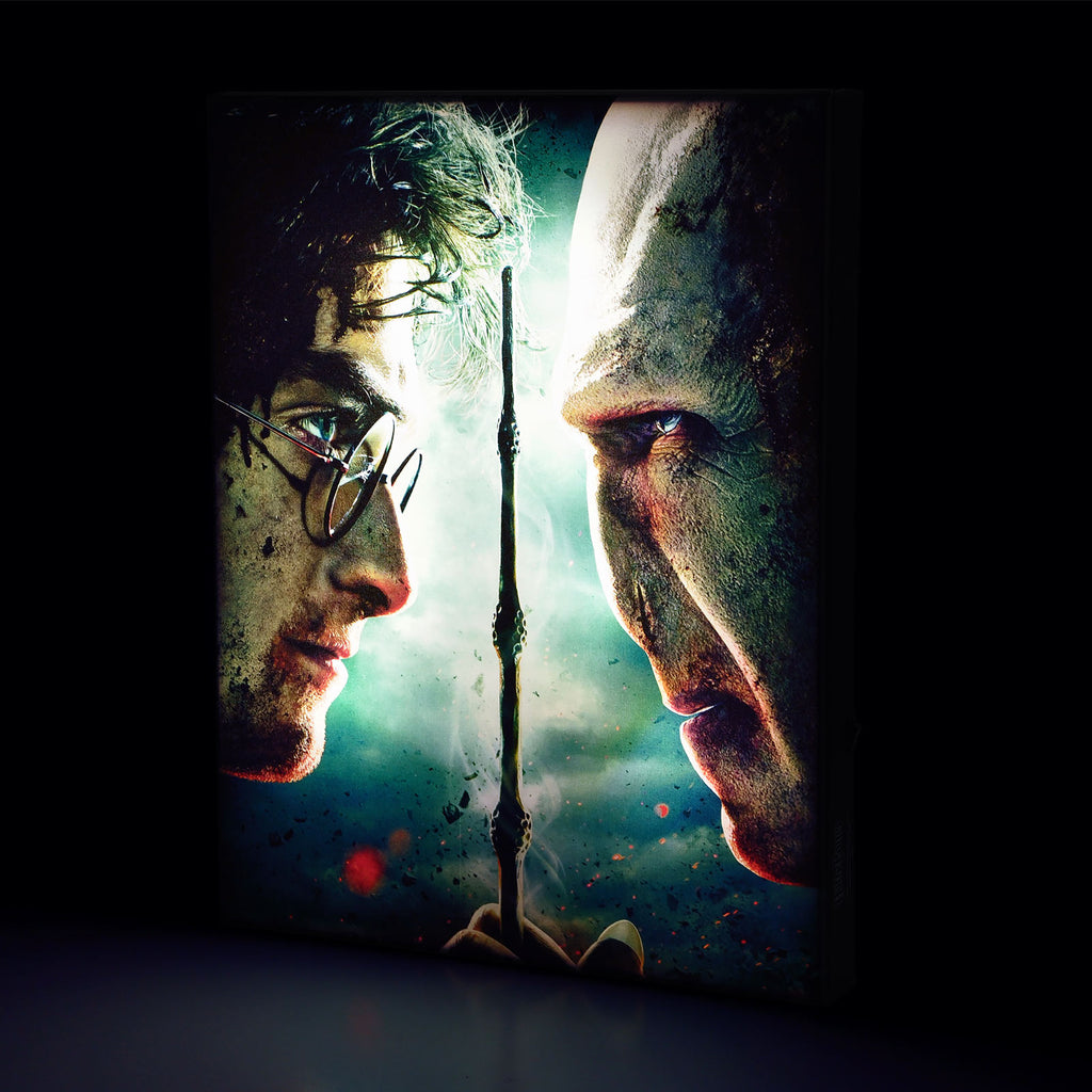 Productafbeelding Harry Potter - Harry vs. Voldemort Wandafbeelding met licht