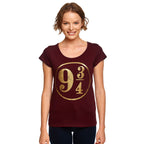 Produktbild Harry Potter - Gleis 9 3/4 T-Shirt Damen rot