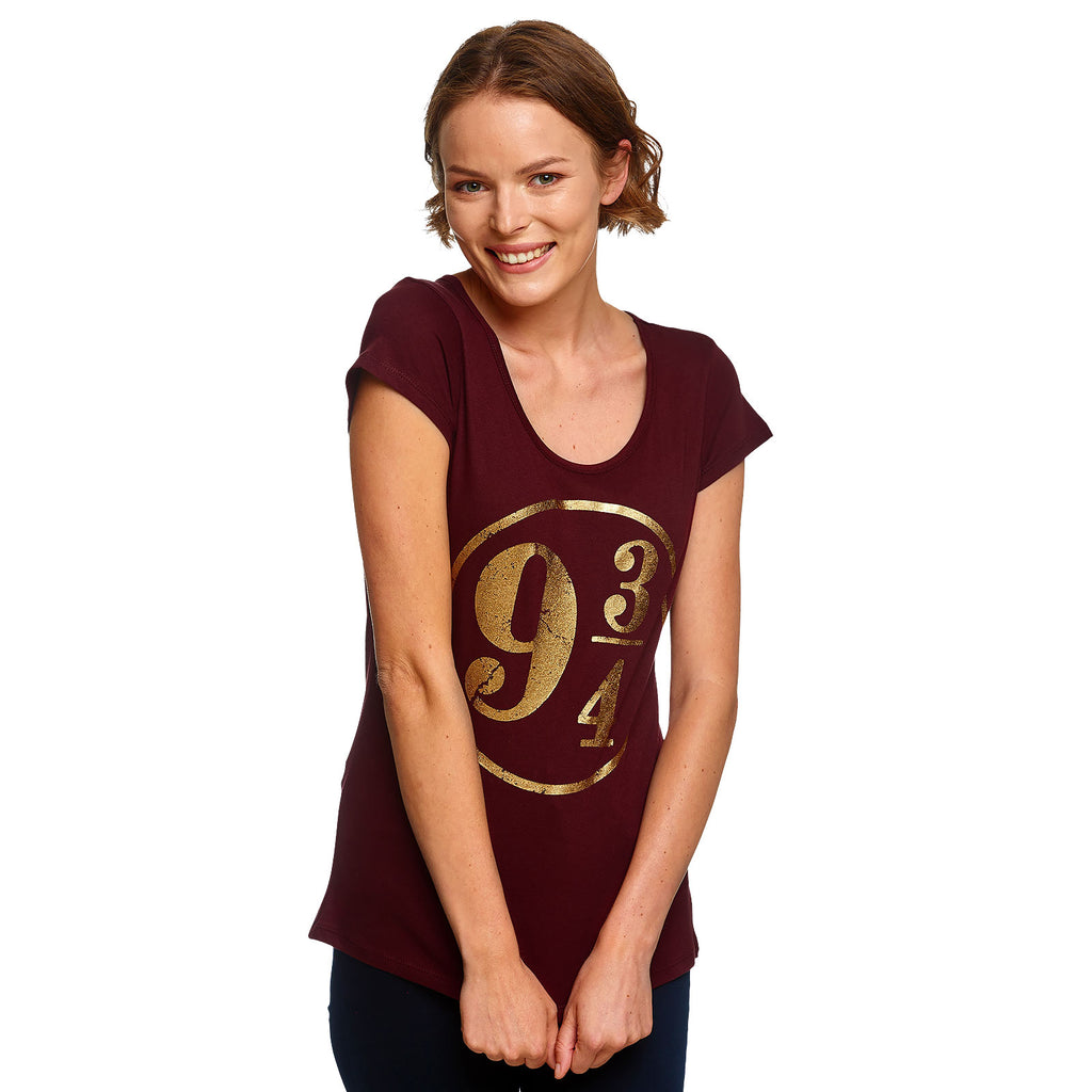 Produktbild Harry Potter - Gleis 9 3/4 T-Shirt Damen rot