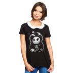 Productafbeelding Nightmare Before Christmas - Snakes & Skull dames T-shirt