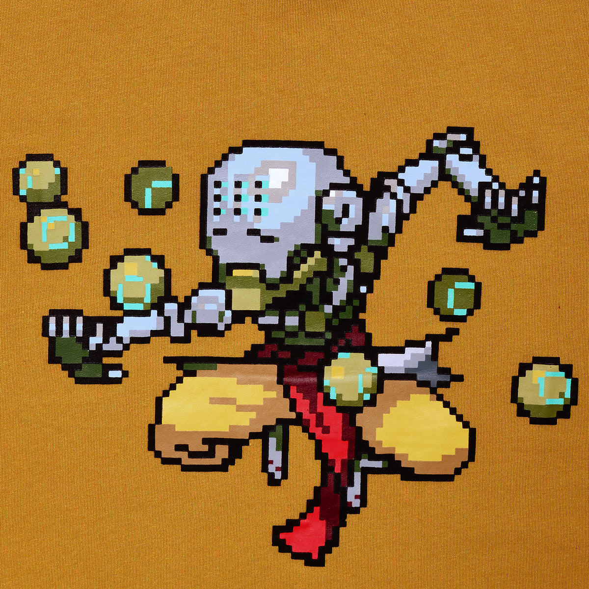 Image produit Overwatch - T-shirt Zenyatta Pixel jaune
