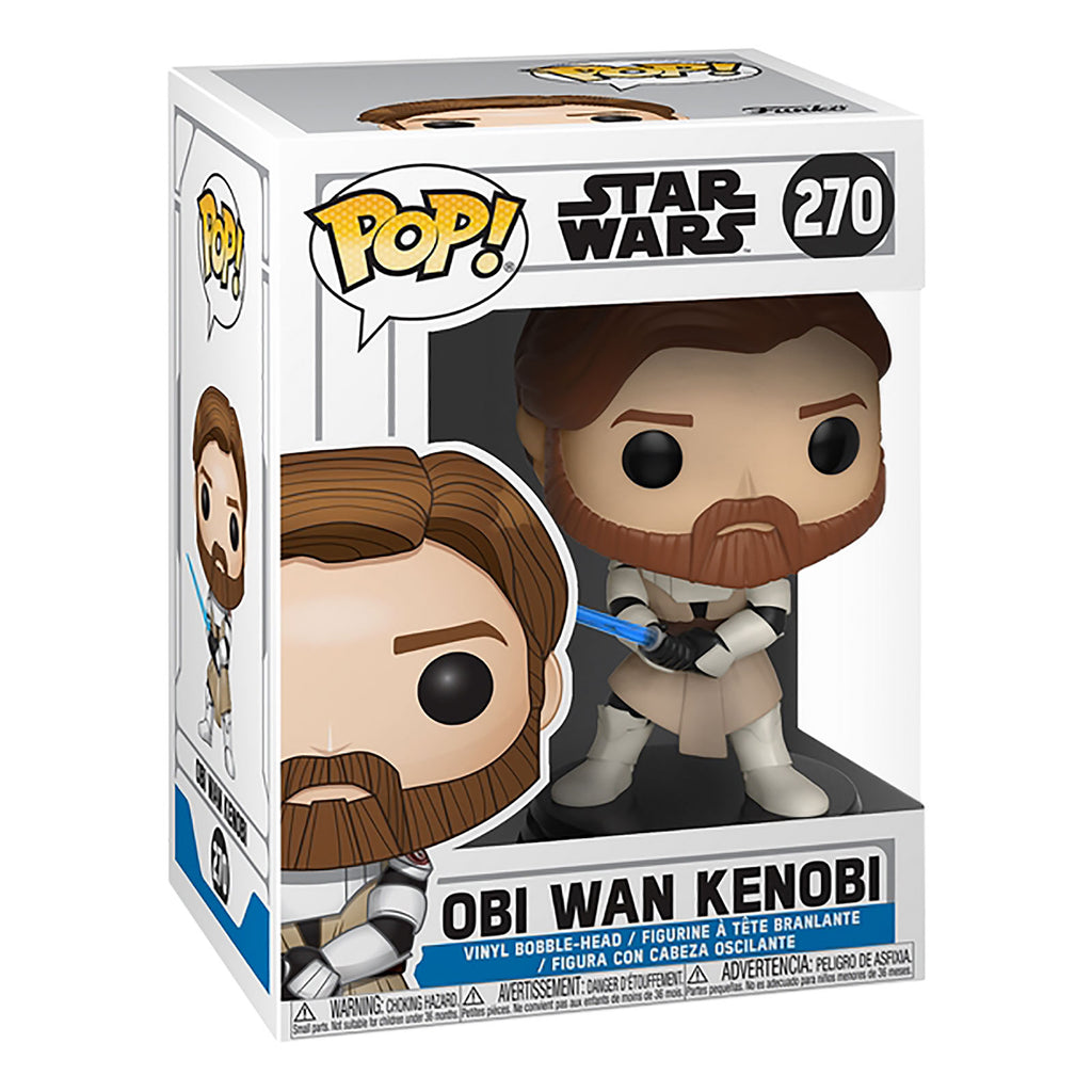 Produktbild Star Wars - Clone Wars Obi Wan Kenobi Funko Pop Wackelkopf-Figur