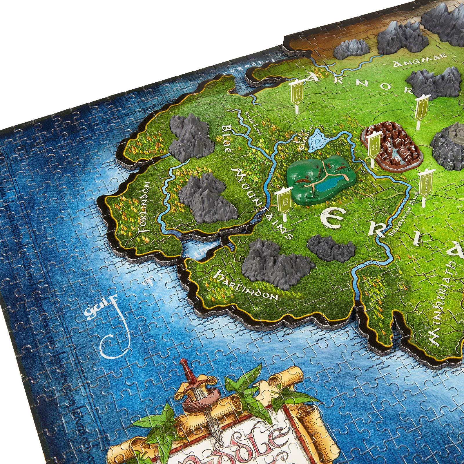 Produktbild Der Herr der Ringe - Karte von Mittelerde 4D Puzzle