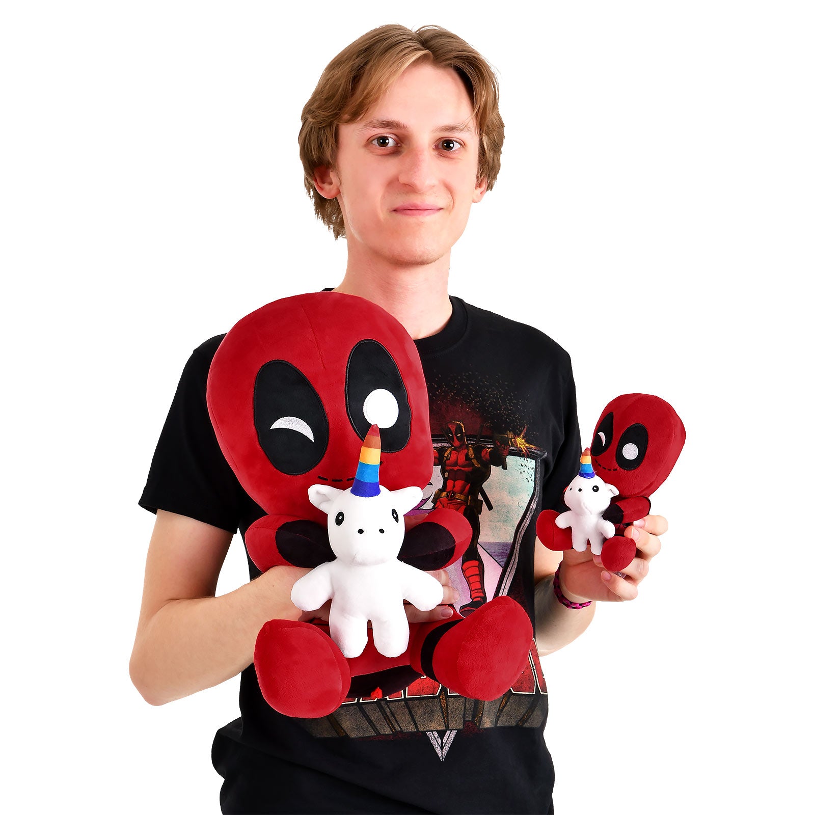 Image produit Deadpool - Figurine en peluche Unicorn HugMe avec vibration 36cm