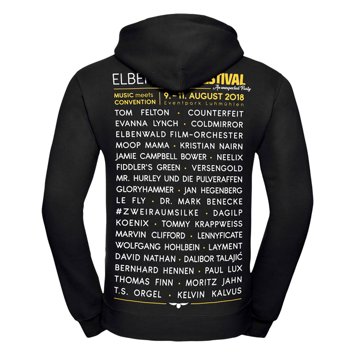 Produktbild Elbenwald Festival Hoodie schwarz