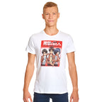 Productafbeelding Attack on Titan - Survey Corps Trio T-Shirt wit