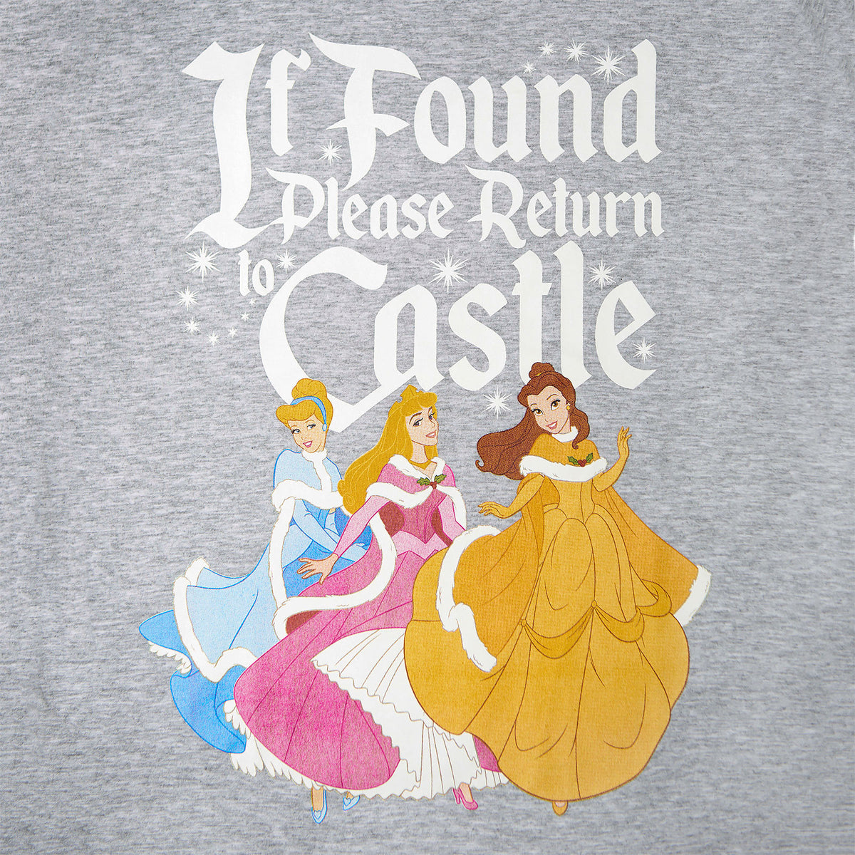 Productafbeelding Disney Prinses - Als Gevonden Terug naar Kasteel T-Shirt Dames Grijs