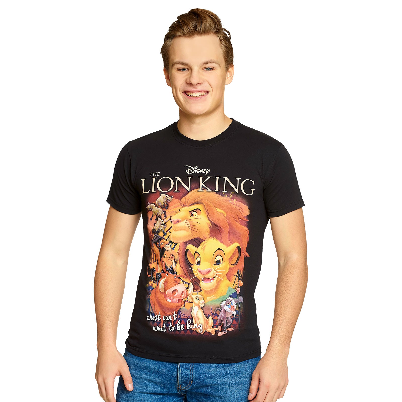Image produit Le Roi Lion - T-shirt Poster Noir