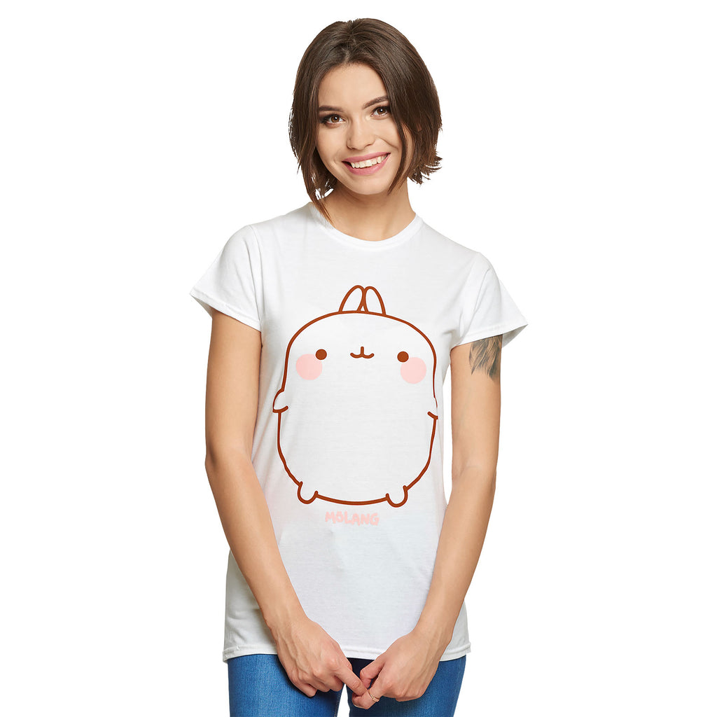 Productafbeelding Molang - Smile Dames T-shirt Wit