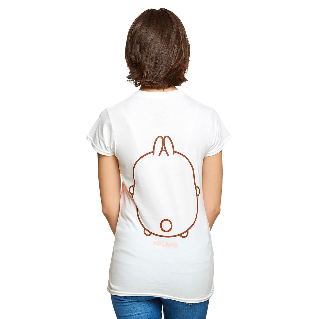 Productafbeelding Molang - Smile Dames T-shirt Wit