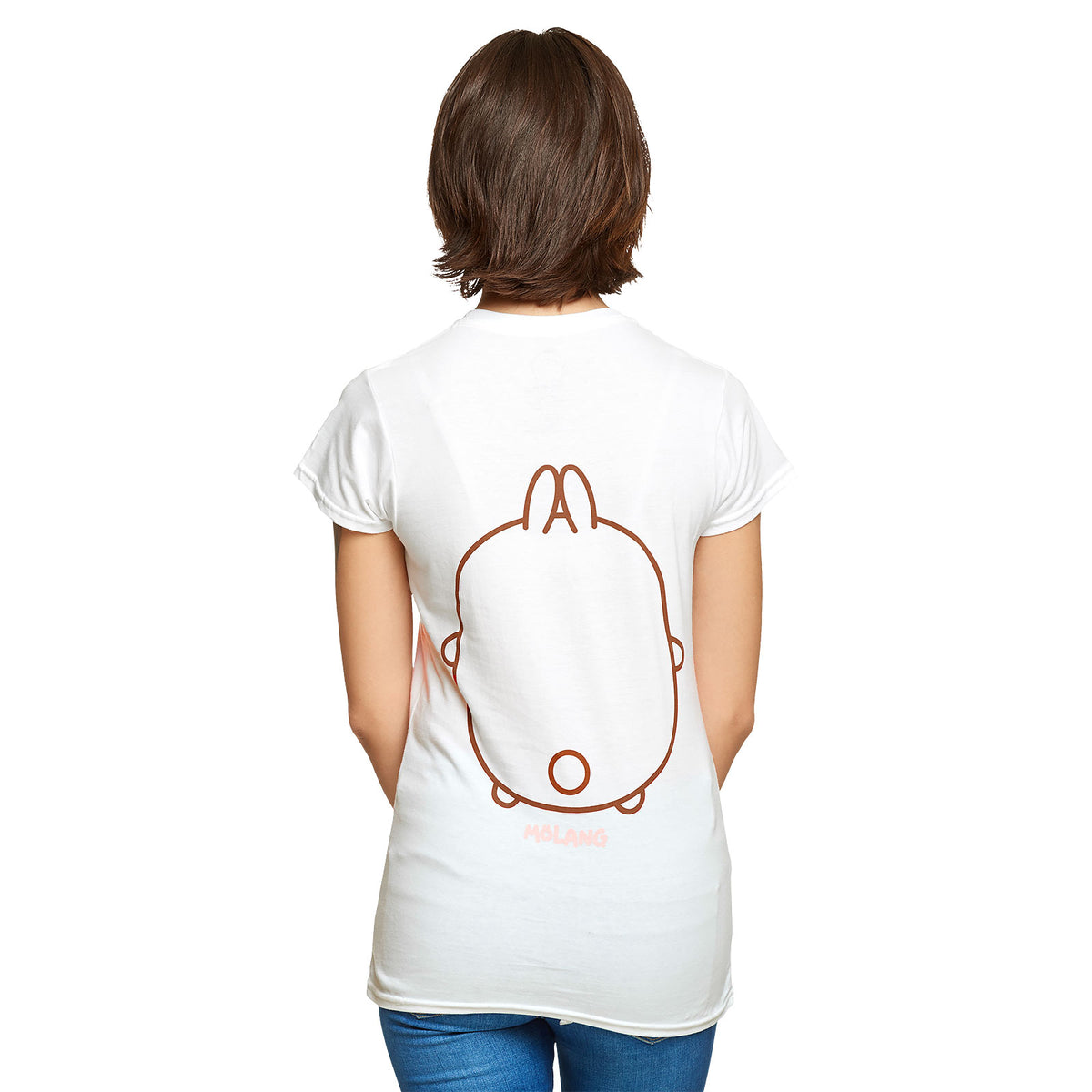 Productafbeelding Molang - Smile Dames T-shirt Wit