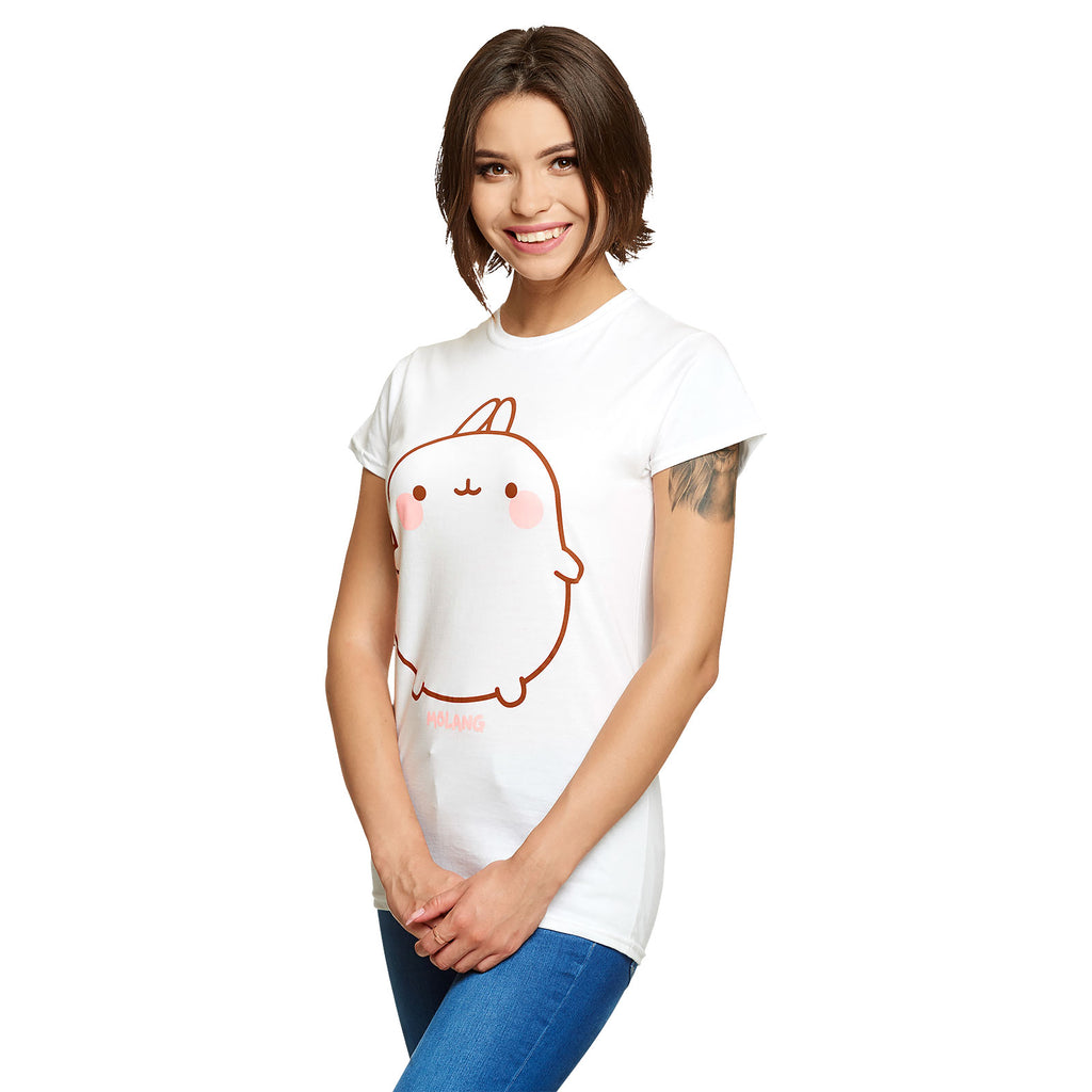 Productafbeelding Molang - Smile Dames T-shirt Wit