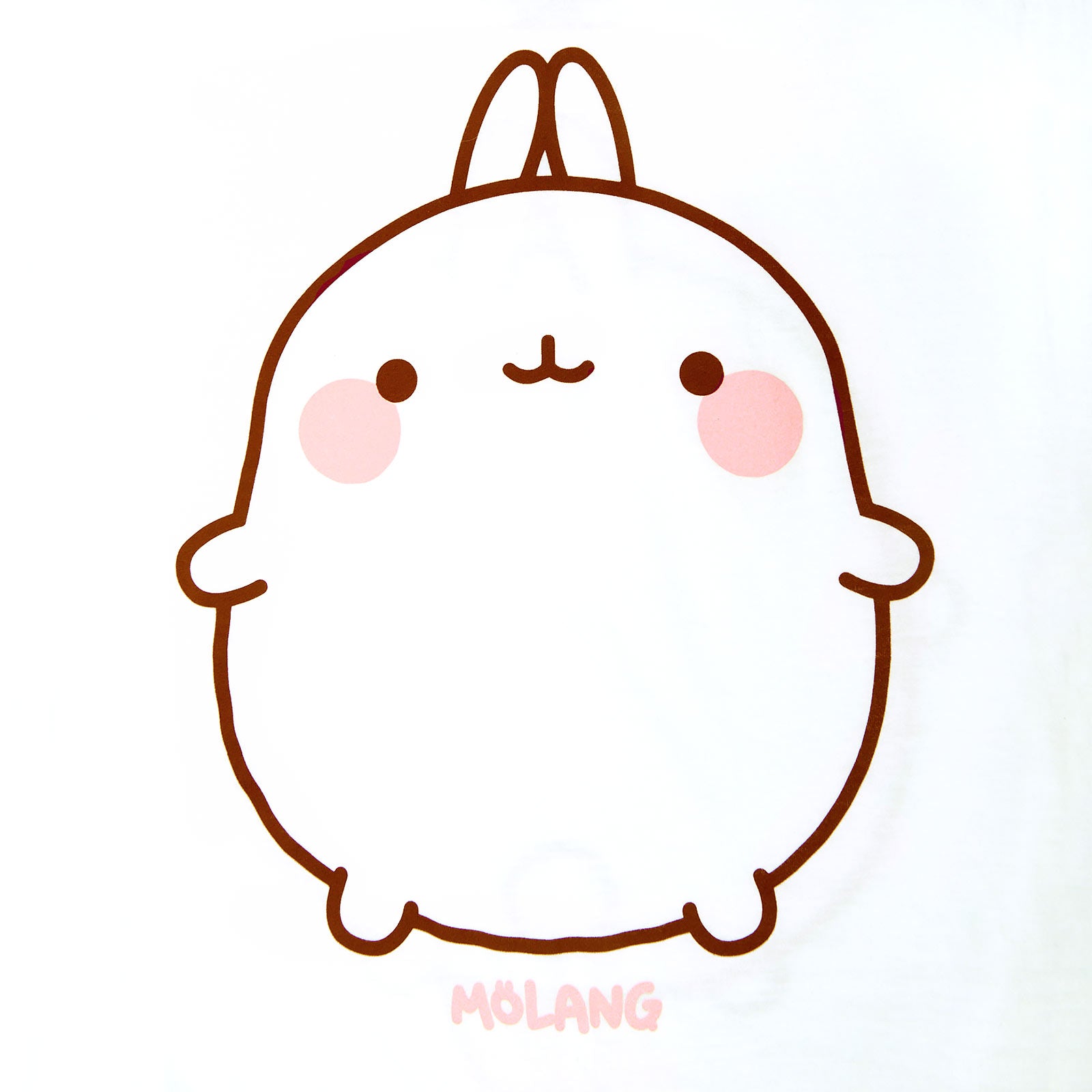 Productafbeelding Molang - Smile Dames T-shirt Wit
