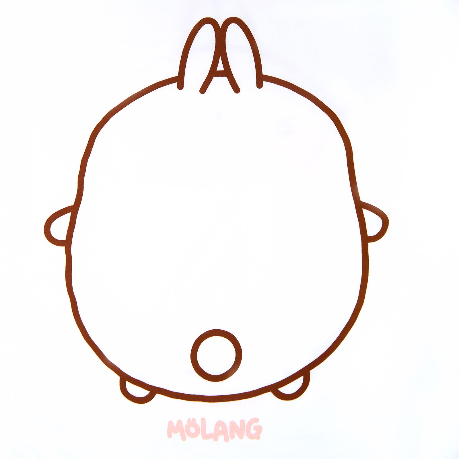 Productafbeelding Molang - Smile Dames T-shirt Wit