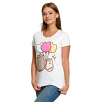 Produktbild Pusheen - Balloons T-Shirt Damen weiß