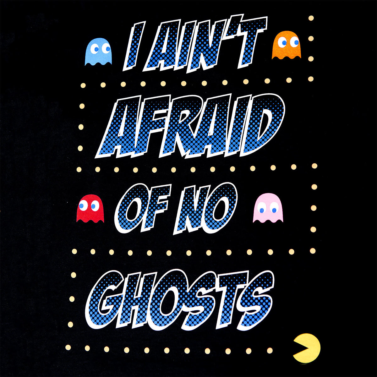 Image produit Pac-Man - Ain't Afraid of No Ghosts T-Shirt noir