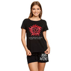 Image produit Supernatural - Pyjama court pour femmes avec symbole anti-possession